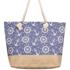 🆕Large nautical tote